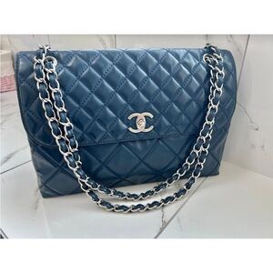SOLD Chanel Quilted Patent In The Business Flap Shoulder Bag